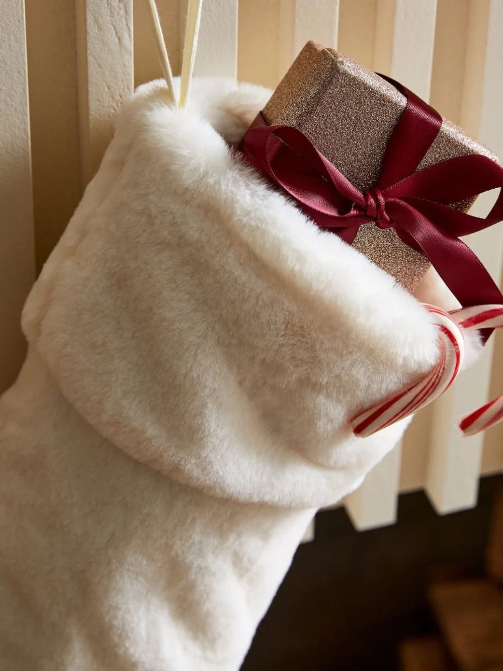 West Elm Faux Fur Socking- Medium